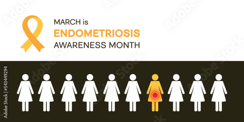National Endometriosis Awareness Month march info graphic