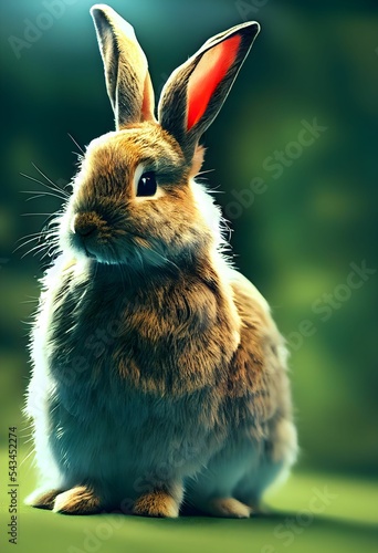 Beautiful photo of a rabbit looking away
