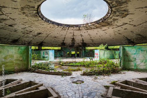 Tskaltubo Soviet Sanatorium Iveria near Kutaisi, Georgia. Tskaltubo was the important spa resort during the Soviet times and now it is a tourist sight photo