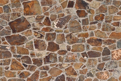 Fondo con detalle y textura de superficie con aplacado de piedra en tonos marrones