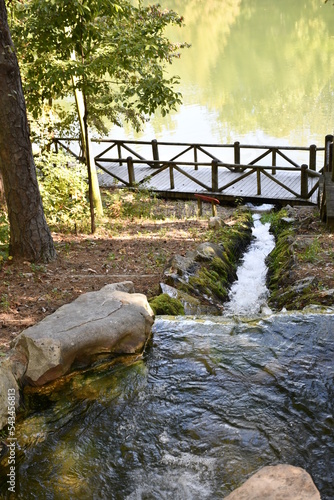 Canvas Print Lake Ponder Trail, Crowley's Ridge State Park, Greene County, Arkansas