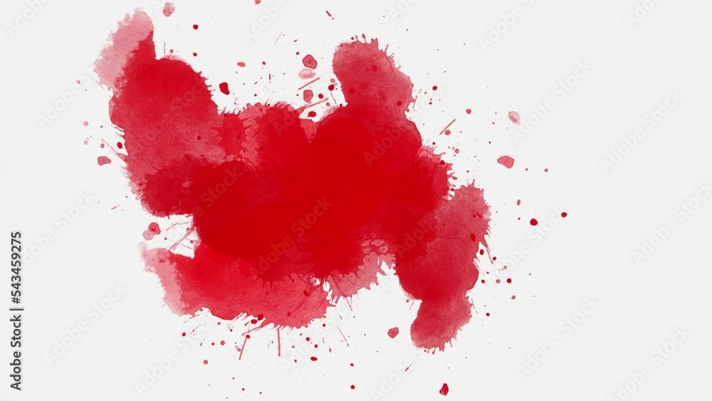 ink splatter compositing. dark red Ink Splatter Reveal the effect ...
