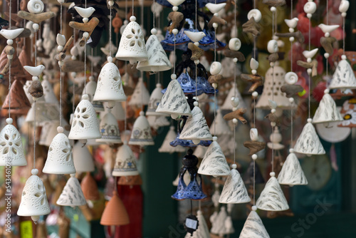 A variety of bells on the showcase