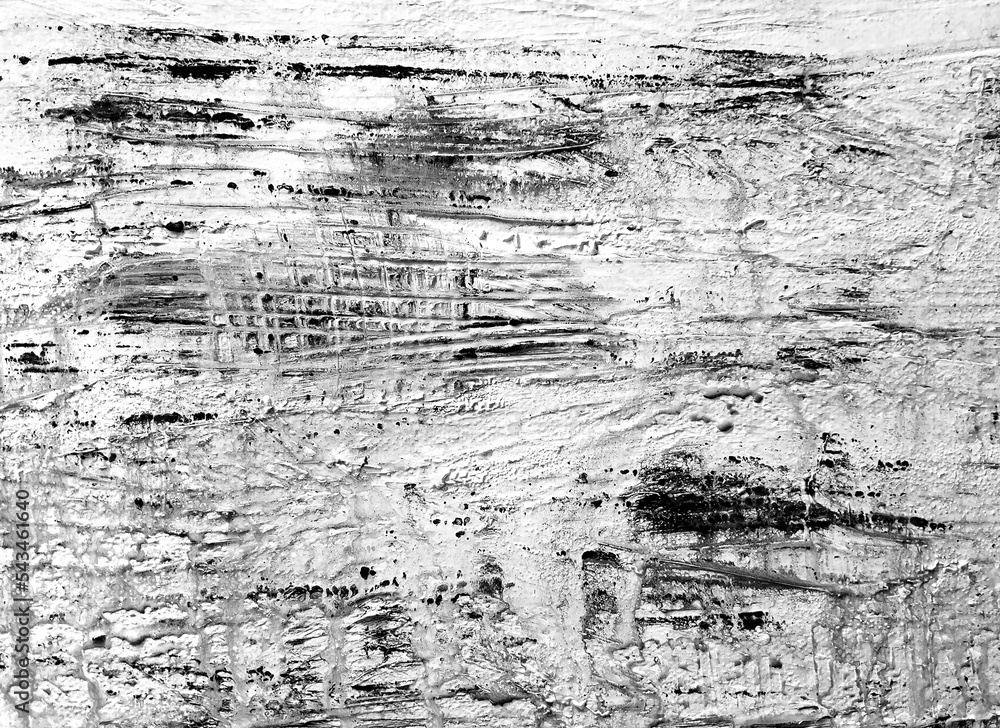 Fototapeta premium Painting, Black and white, Texture background