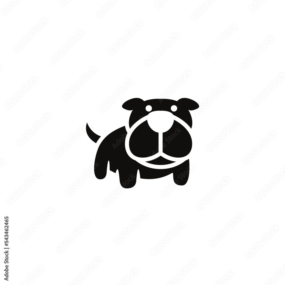 Fototapeta premium Dog Icon Design Very Cool 