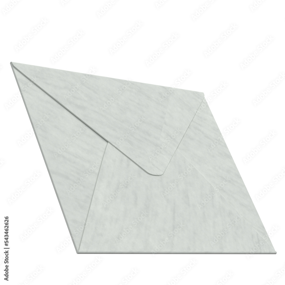 3d rendering illustration of a small envelope 3d rendering illustration of a small envelope