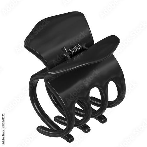 3d rendering illustration of a small hair clip