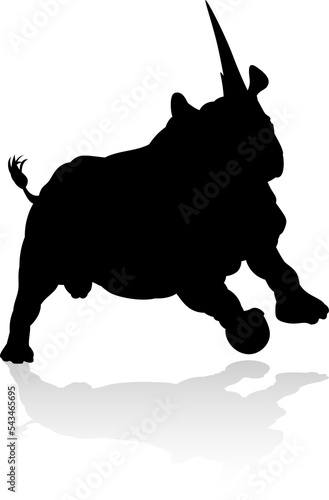 Rhino Animal Silhouette