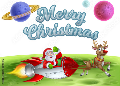 Santa Claus Rocket Sleigh M...