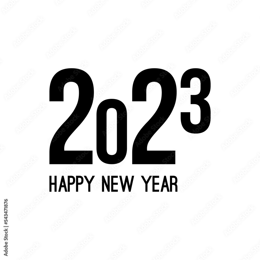Happy new year 2023 template text design. Vector banner for flyer, brochure, booklet, greeting card. Happy new year 2023 template text design. Vector banner for flyer, brochure, booklet, greeting card.