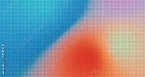 Gradient pixel background with CRT monitor effect. Colorful blurred gradient abstract moving background. Infrared background. 4K 4096x2160