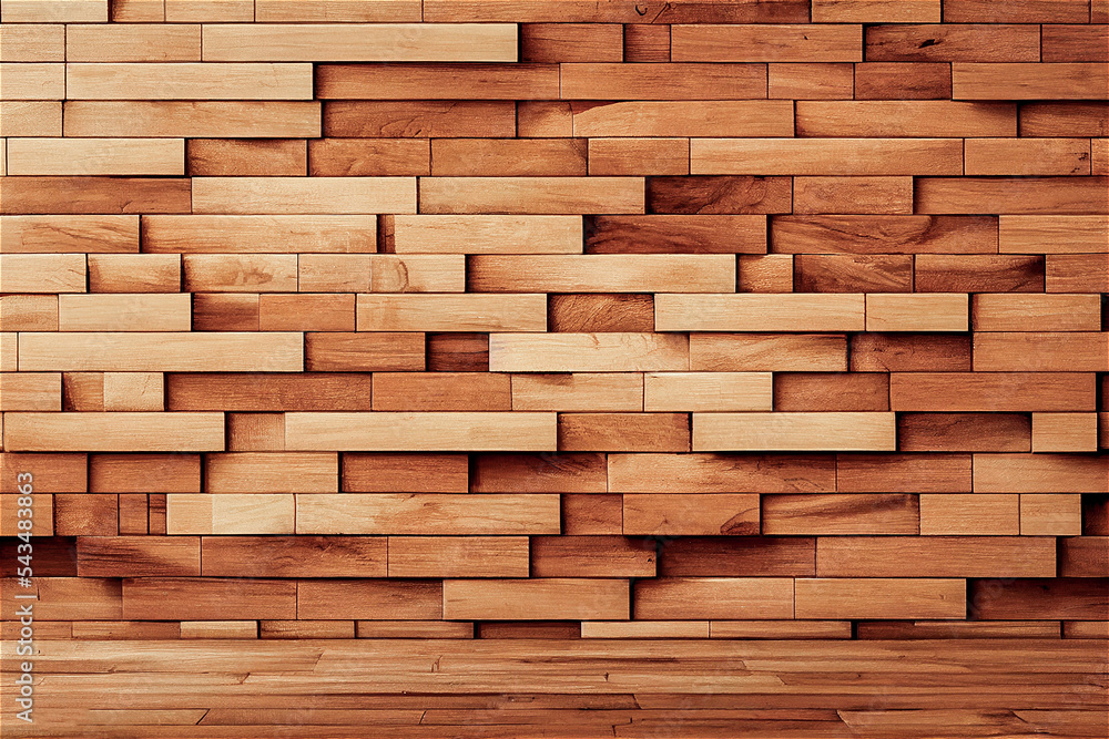 Wood blocks background Stock Illustration Adobe Stock