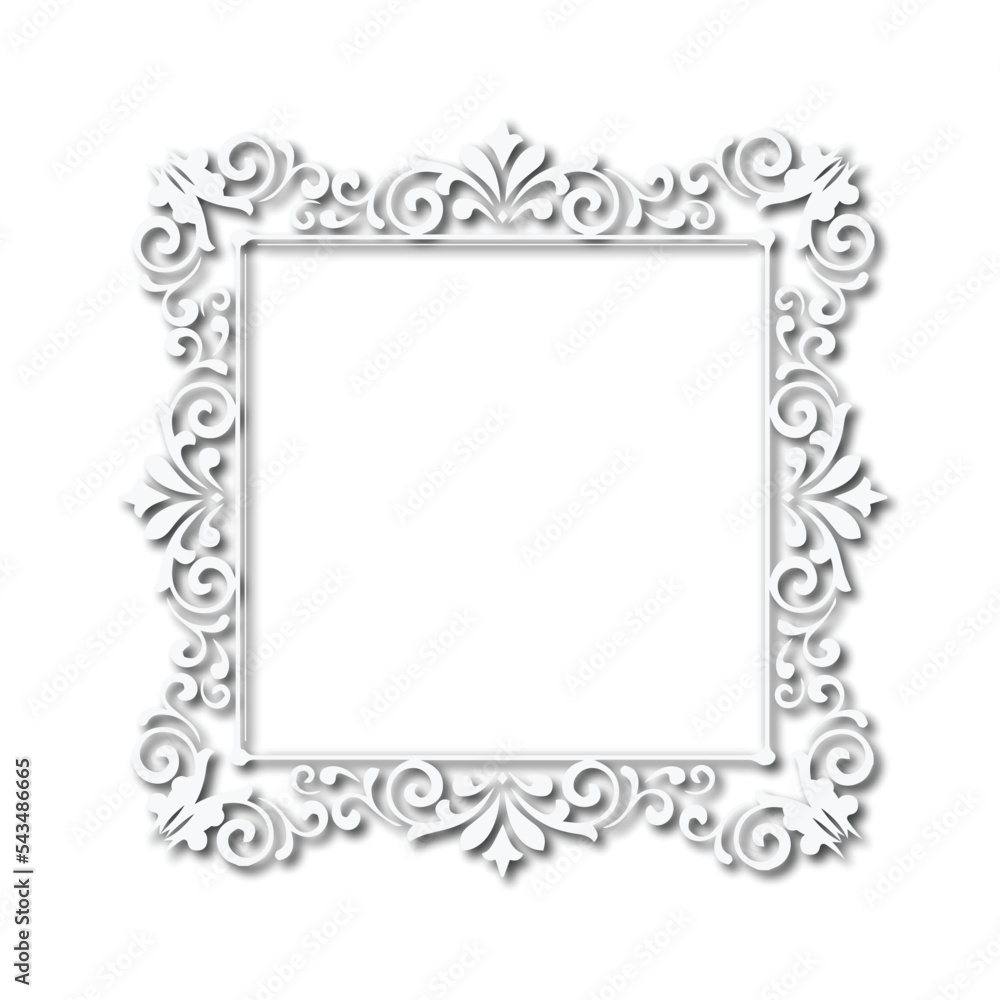 Frame, in the style of an ornament, Vector illustration eps 10, Art.	