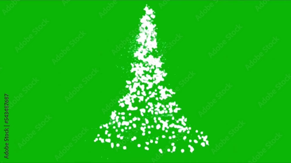 Christmas Tree on Green Screen Christmas Tree on Green Screen