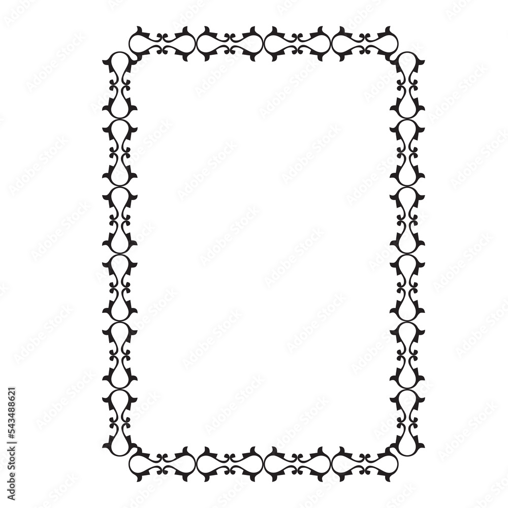 Frame, in the style of an ornament, Vector illustration eps 10, Art. Frame, in the style of an ornament, Vector illustration eps 10, Art.
