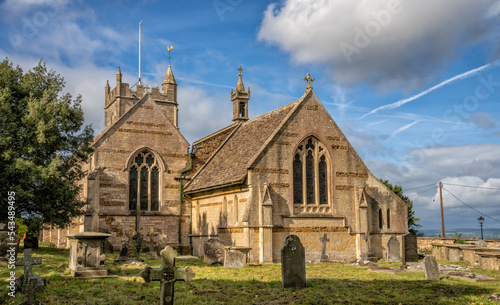 15th Century Church of St Martin, North Nibley, The Cotswolds, Gloucestertshire,England, United Kingdom photo