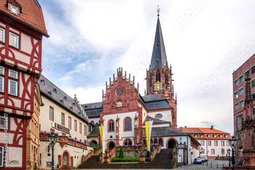 Basilica in Aschaffenburg, Bavaria, Germany 