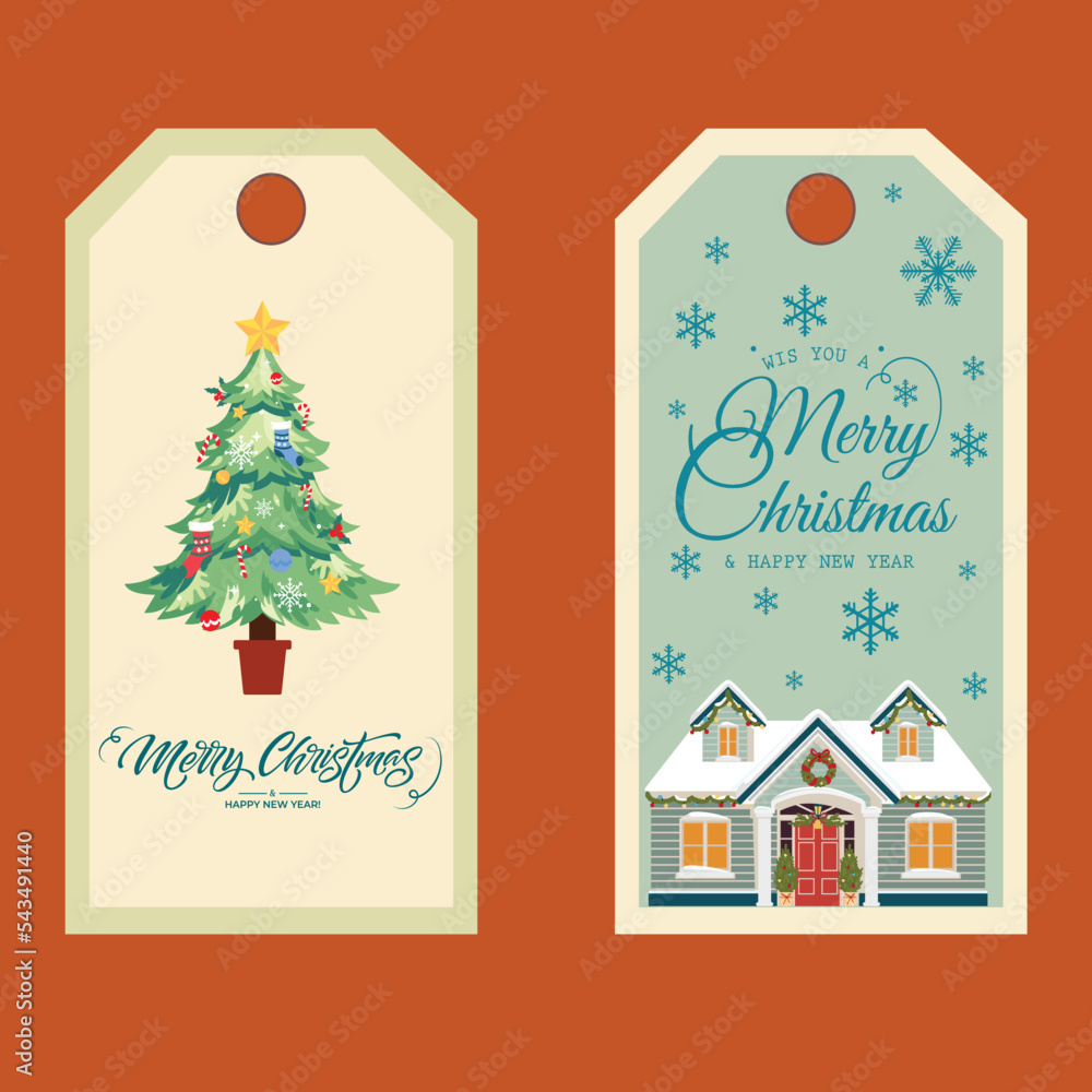 Merry Christmas party background poster