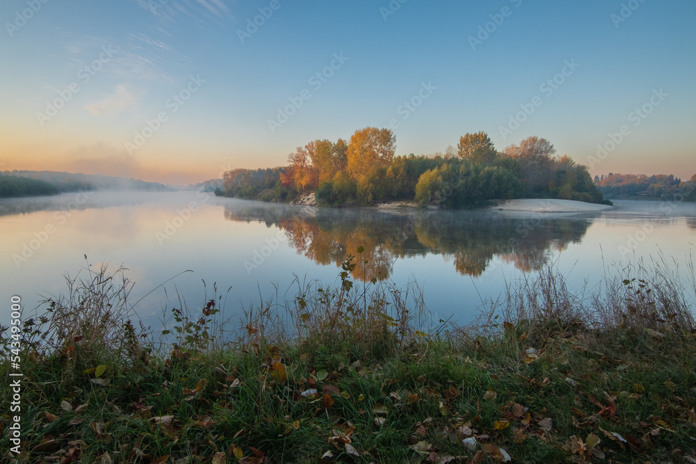 morning fog on the river