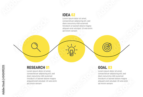 Vertical infographic design with icons and 3 options or steps. Thin line. Infographics business concept. Can be used for info graphics, flow charts, presentations, mobile web sites, printed materials.