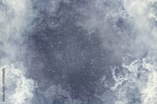 Smoke frame white background cloudy backdrop. Abstract background frame of smoke grunge blue texture © Екатерина Мерзлякова
