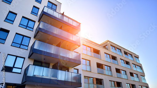 Fotografia, Obraz New apartment building on a sunny day