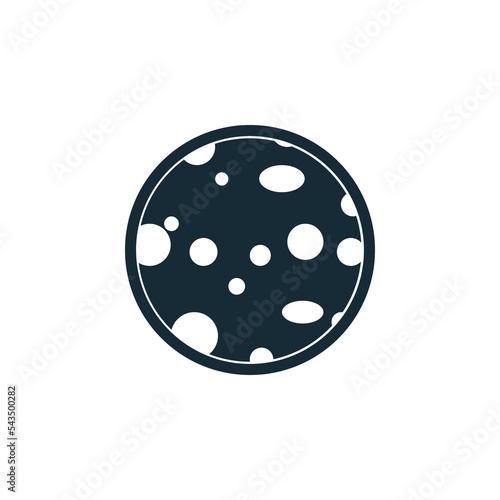 Moon Icon Design Template Elements