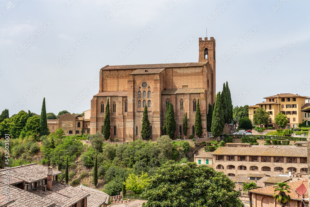 Siena important Unesco medieval city in Italy.