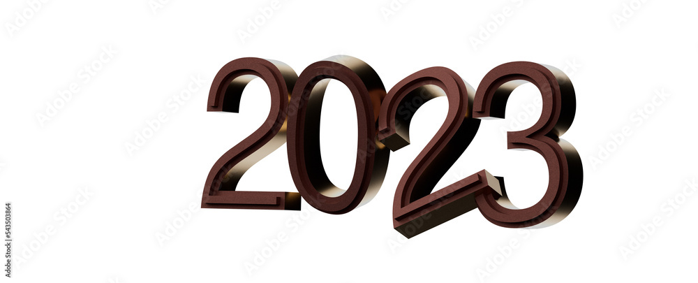 Typography design of 2023 with 3d style design Typography design of 2023 with 3d style design