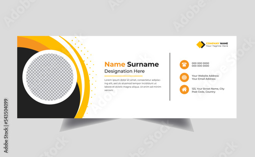 Corporate Business email signature Template Design	