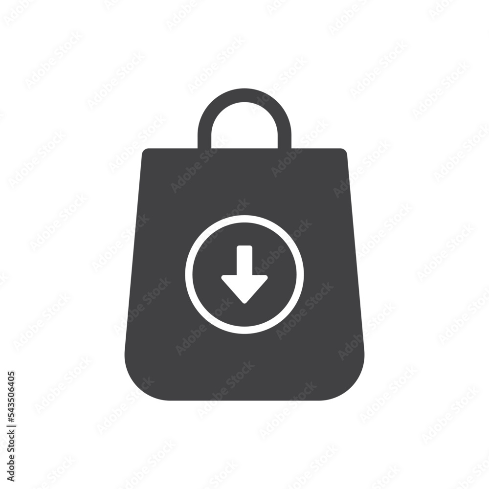 Shopping Bag download icon Sign Symbol Shopping Bag download icon Sign Symbol