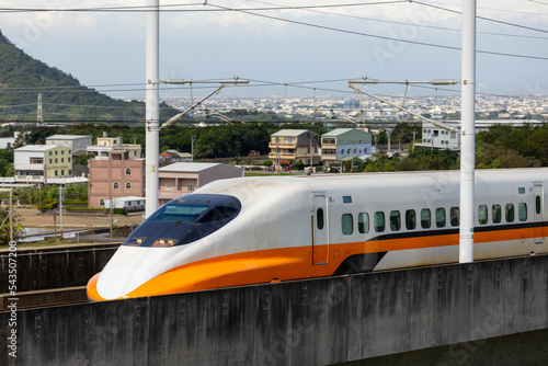 Taiwan High Speed Rail in Taichung countryside