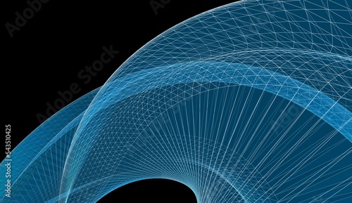 Fototapeta Naklejka Na Ścianę i Meble -  abstract geometric shape 3d illustration