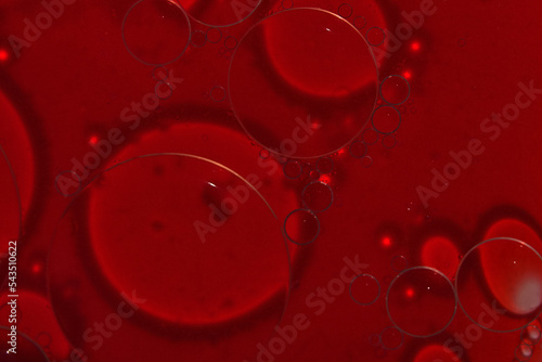 Selective close-up focus of a petri dish with blood with copy space. The concept of developing pharmaceutical drugs for the treatment of diseases with the help of drugs that improve DNA. High quality