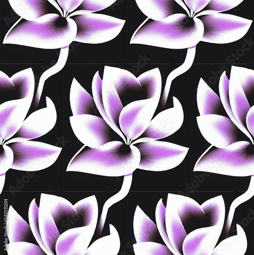 Seamless vector pattern made of beautiful flowers