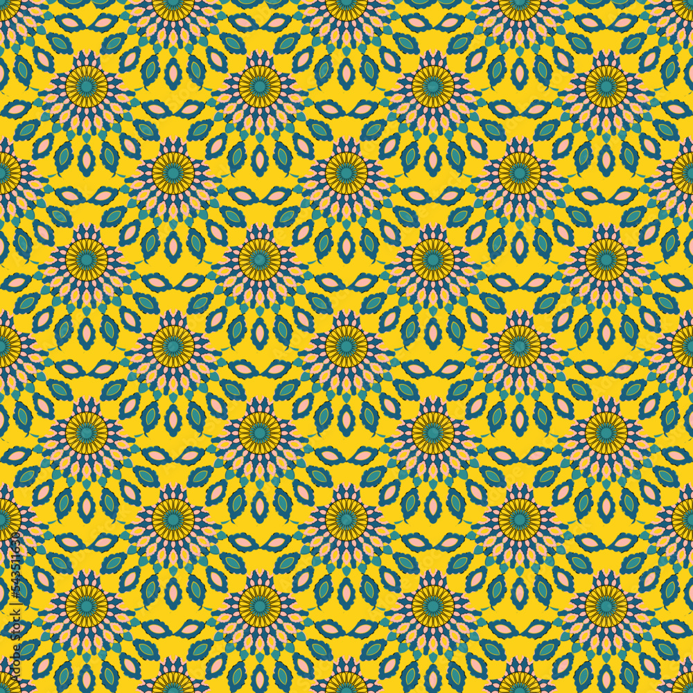 Ornamental seamless pattern. Modern background for wrapping paper, wallpaper, textile, scrapbook, web. Vector Illustration.