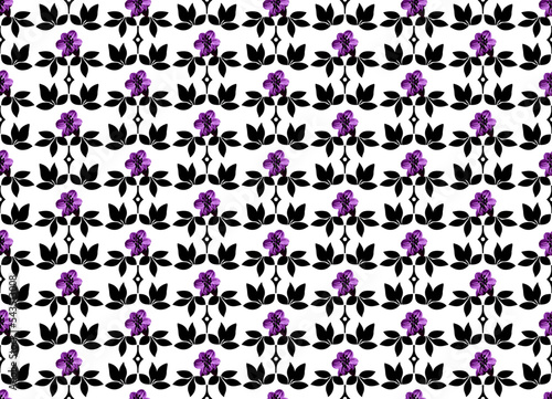 Seamless vector pattern made of beautiful flowers