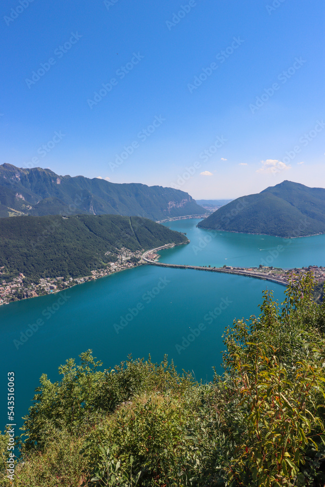 Der Luganer See in der Schweiz
