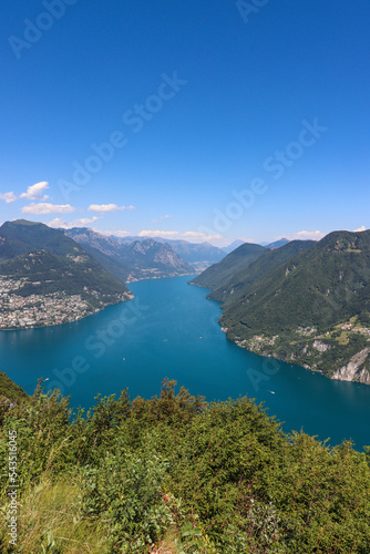 Der Luganer See in der Schweiz
