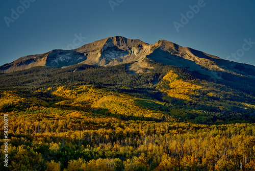autumn in the Colorado rocky mountains on Kebler pass near Crested Butte, Colorado