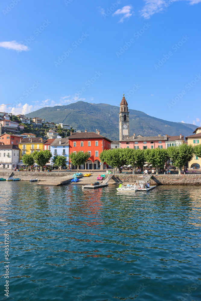 Hafen in Ascona im schweizer Kanton Tessin