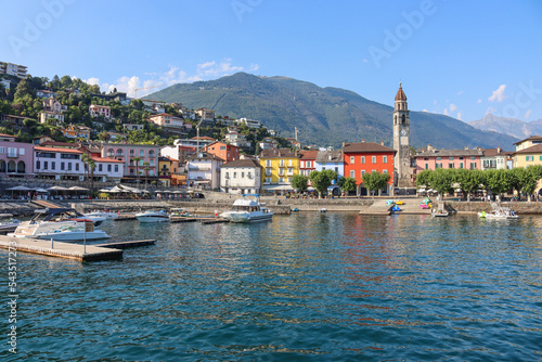 Hafen in Ascona im schweizer Kanton Tessin