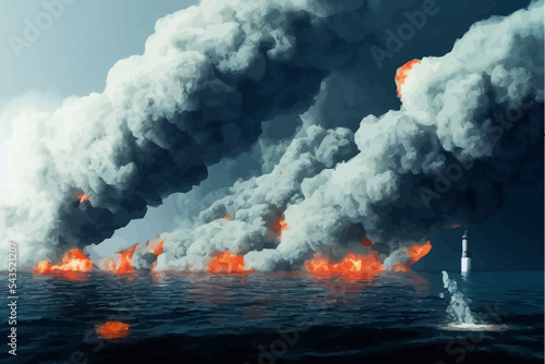 Blowing up underwater gas pipelines Creating climate