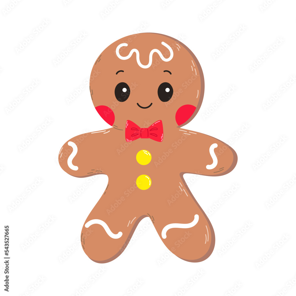 Gingerbread men boy vector christmas Gingerbread men boy vector christmas