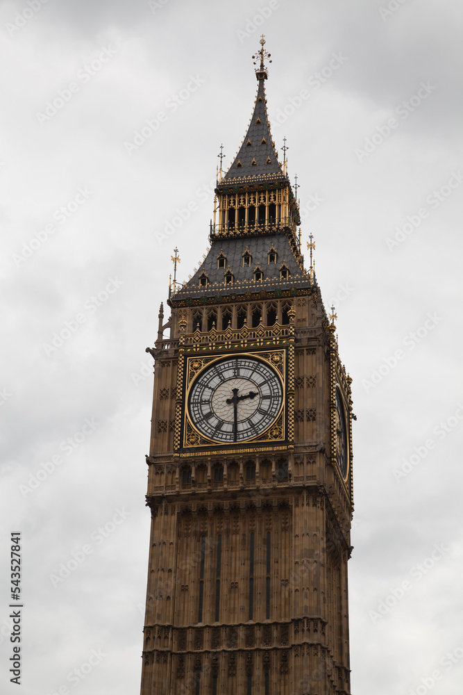 Photo of Big Ben, London, and a blue sky
