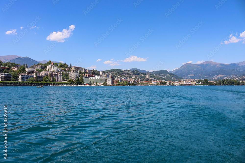 Luganer See in der Schweiz