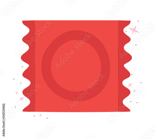 red condom design