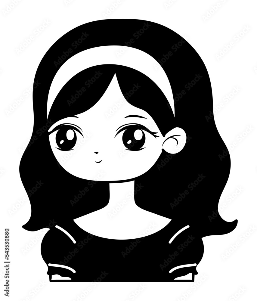 Fototapeta premium anime woman design