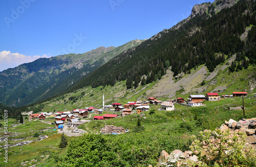 Elevit Plateau, located in the city of Rize in Turkey, is one of the plateaus with its natural structure intact. photo