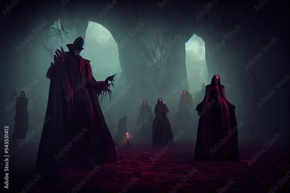 Dracula, King of the Vampires StockIllustration Adobe Stock